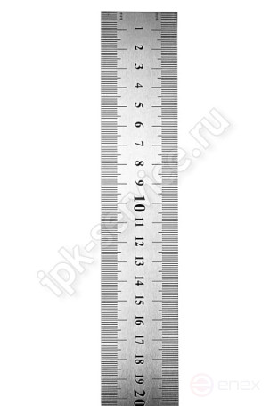 Линейка металлическая двусторонняя 1500 мм