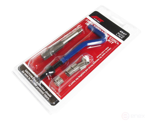 Набор инструментов и вставок для восстановления резьбы М10х1.25мм L=13.5мм 7 предметов JTC