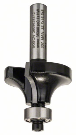 Cornice cutter 8 mm, R1 10 mm, L 16.5 mm, G 57 mm