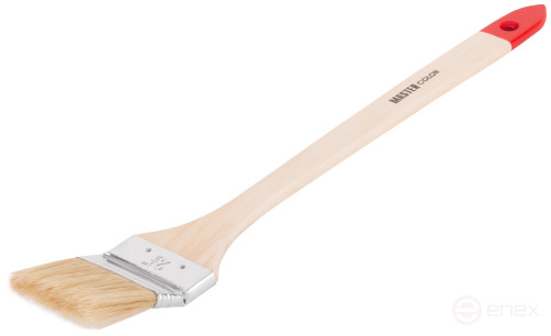 Radiator brush, thick. 13 mm, natural. bristles, stainless steel. crimp, wood. handle, width 65 mm