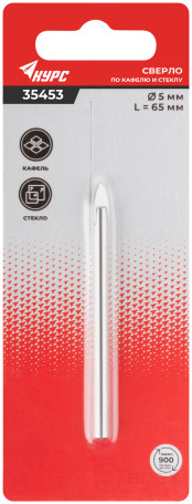 Сверло по кафелю, стеклу 5х65 мм