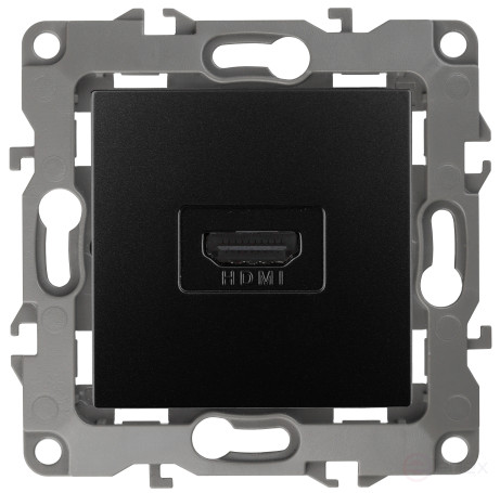 Розетка ЭРА Серия 12 12-3114-05 HDMI IP20 антрацит