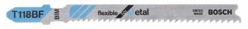 Saw blade T 118 BF Flexible for Metal, 2608634503