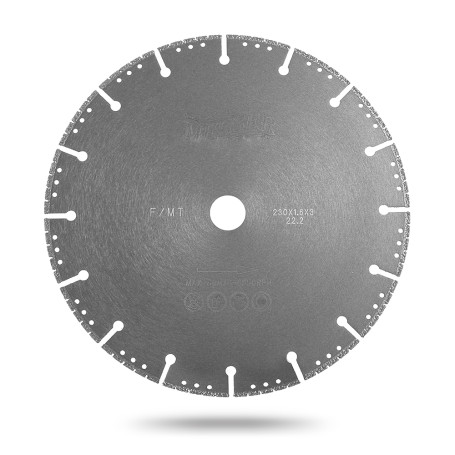 Diamond disc for metal cutting Messer F/MT. The diameter is 125 mm.