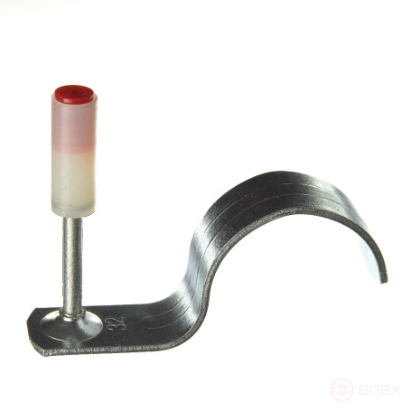 Pyroxylin mounting nails PA32-32K (nail-bracket 32 mm, red, 60 pcs/pack) FEDAST