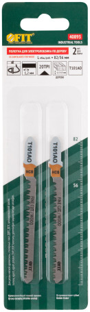 Wood canvases, HCS, pointed teeth, 82/56/1.4 mm (T101AO),2 pcs.