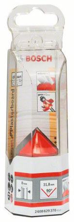 V-образная пазовая фреза 8 mm, D 31,8 mm, L 19 mm, G 51 mm, 90°