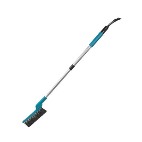 Telescopic scraper brush for removing snow and ice with a soft handle 87-117 cm