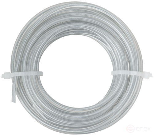 Fishing line for garden trimmers, reinforced, metal core, "Round" 3.0 mm x 5 m