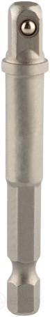 Адаптер-держатель для головок и вставок (1/4"<-->HEX1/4", L=65мм) АвтоDело 44801