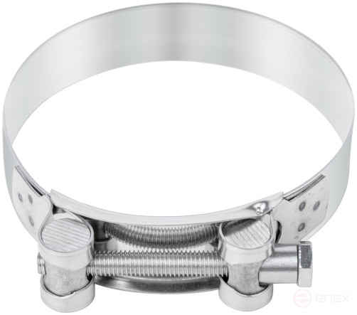 Хомут обжимной силовой шарнирный, нерж.сталь 98-103 мм