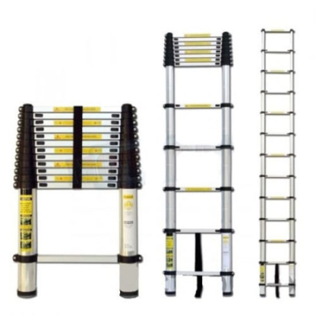 Telescopic ladder MI 5.2m 15 steps