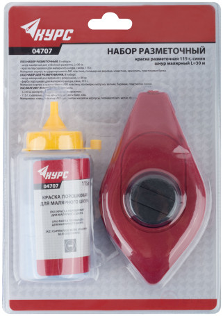 Jack-up paint cord, ABS plastic housing 30 m + marking paint 115 gr.