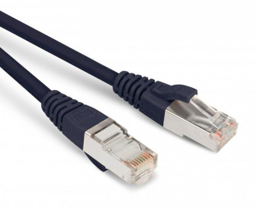 PC-LPM-SFTP-RJ45-RJ45-C6-1M-LSZH-BK SF/UTP Patch Cord, Shielded, Cat.6 (100% Fluke Component Tested), LSZH, 1m, Black
