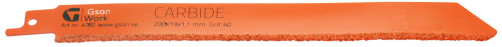 Пильное полотно для сабельной пилы Tigerblade Carbide 200 x 19 x 1,1 мм , Grit 40