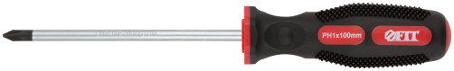 Screwdriver "Universal", CrV steel, rubberized handle, Pro 5x100 mm PH1