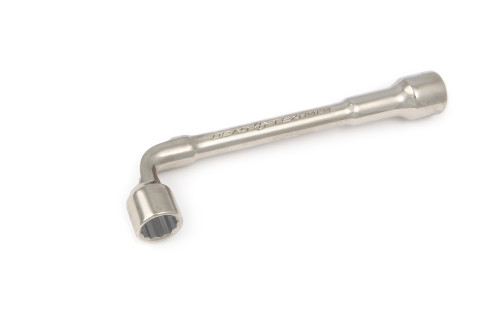 Socket wrench L-shaped through 19 mm