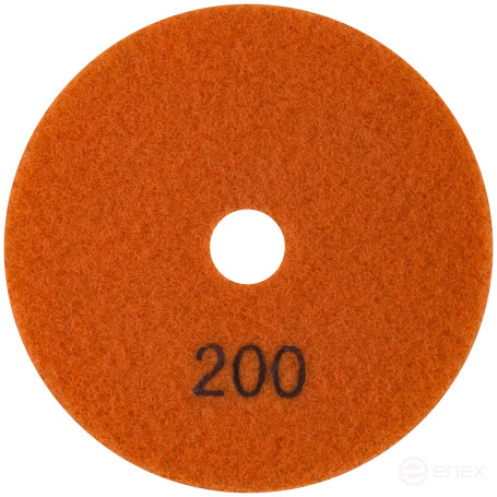 Алмазный гибкий шлифовальный круг АГШК (липучка), влажное шлифование, 100 мм, Р 200