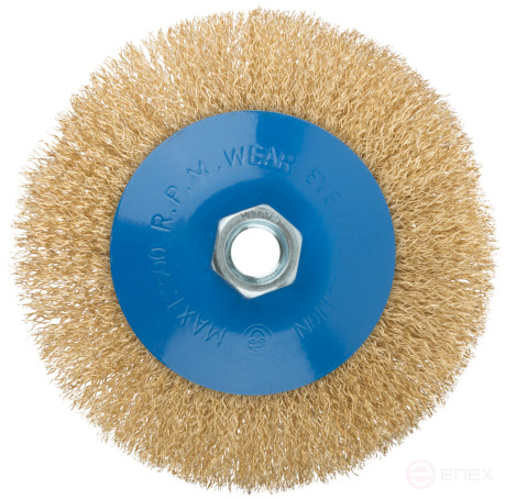 Cornice, type "wheel" with tilt, nut M14, steel wavy latuned wire 125 mm