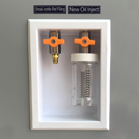 Installation of refrigerant replacement in T-HOL500 AE&T air conditioners