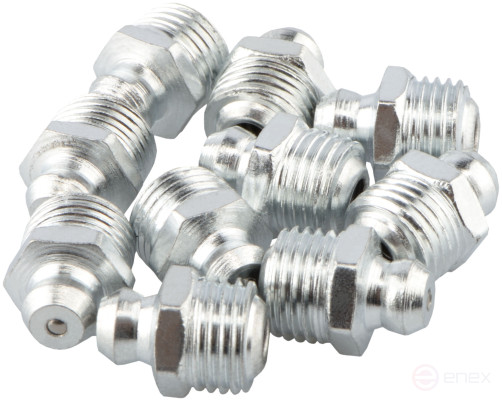 Пресс-маслёнка М10х1 прямая (10 шт)(Н1) АвтоDело 42159