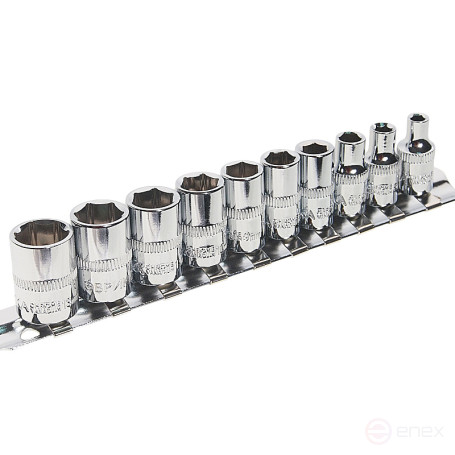 End Head Set ER-95130 1/4" DR 4-13mm 10 pieces EUREKA /1/10/40