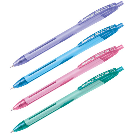 Automatic ballpoint pen Berlingo "Hyper XS", blue, 0.5 mm, assorted