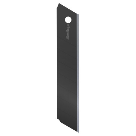 Лезвия для канцелярских ножей Berlingo, 18 мм, 5 шт., черный цвет, в пластиковом пенале