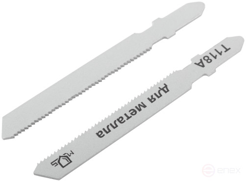 Blades for electric jigsaw, T118A, metal, HSS, 75 mm, 2 pcs.