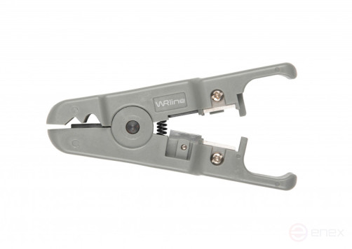 WRline WR-501B Стриппер для зачистки и обрезки витой пары (UTP/STP) и телефонного кабеля 3,2-9 мм, с возможностью регулировки
