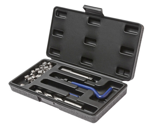 Набор инструментов и вставок для восстановления резьбы М10х1.25мм L=13.5мм 14 предметов JTC