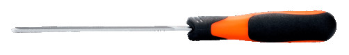 Напильник плоский с закругленной кромкой с рукояткой ERGO 150 мм, насечка драчевая