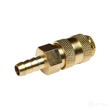 Pneumatic quick release ER-BSE1-4SH:with valve "herringbone" 10mm (brass) EUREKA /1/10
