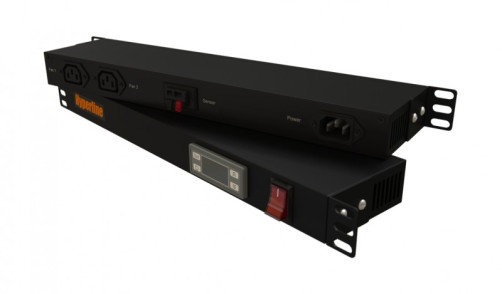 TMPY2-230V-RAL9004 Microprocessor control panel,1U, for all cabinets 19", connection of up to two devices, temperature sensor, 1.8 m power cable, color black (RAL 9004)