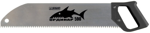 Hacksaw for wood "Ordinar 500" (blade length L =500 mm, tooth profile large, pitch 6 mm)