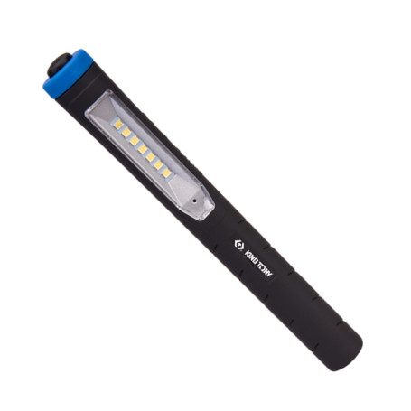 LED pen-shaped flashlight, magnet, 7+1 cell, Li-Ion, 3.7V KING TONY 9TA281