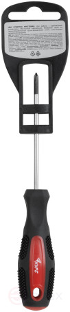 Screwdriver "Master", CrV steel, rubberized handle 3x75 mm PH0