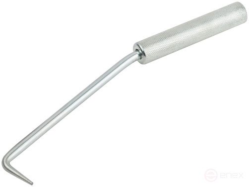 Hook for knitting rebar, tool steel