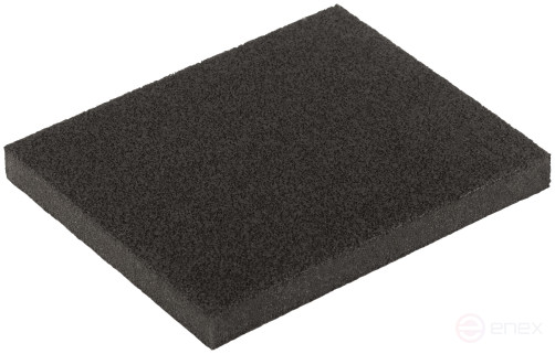 Aluminum oxide grinding sponge, 125x100x10 mm, P 180