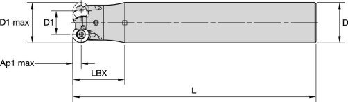 Фреза KDR25Z03A25RN10L200