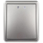 Выключатель ЭРА Эксперт 11-1202-03 с подсветкой IP20 10АХ-250В ОУ алюминий