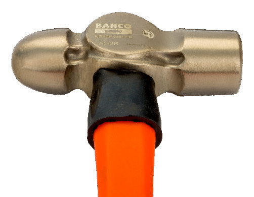 IB Hammer with round striker (aluminum/bronze), wooden handle, 700 g