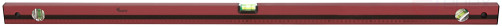 Optima level, 3 eyes, red body, milled working face, 1200 mm scale