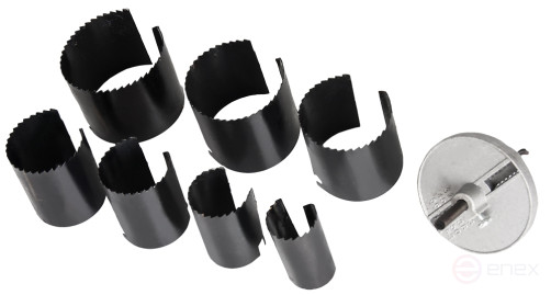 Набор кольцевых пил ПРАКТИКА 2", 26 - 63 мм, 7 шт, серия Сделай Сам, блистер (774-382)