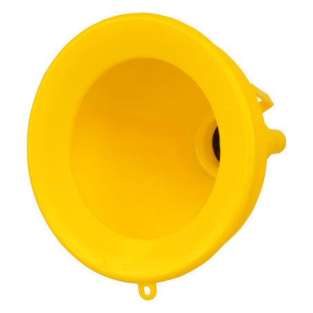 160 mm plastic funnel with metal sieve and flexible Denzel tip