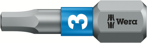 840/1 BTZ Hex-Plus бита биторсионная под внутренний шестигранник, вязкая твёрдость, хвостовик 1/4" C 6.3, 3 x 25 мм