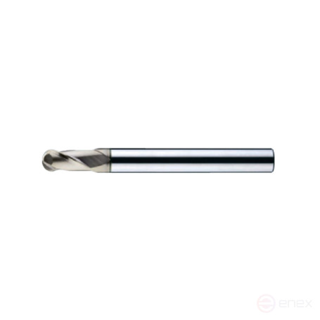 Spherical carbide milling cutter D7x14x80x8 Z2 AlCrN