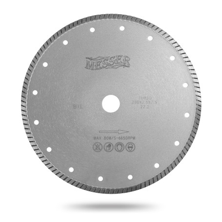 Diamond turbo disc Messer B/L. The diameter is 150 mm.