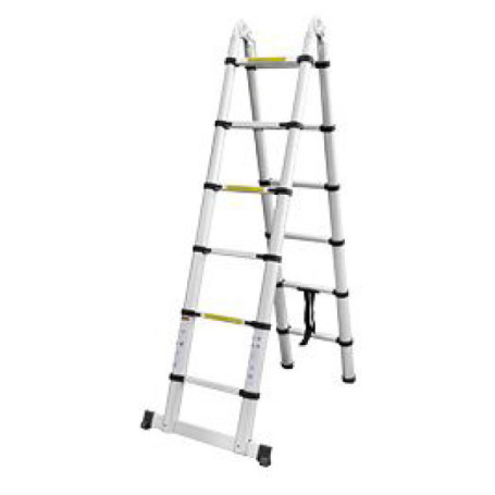 Ladder-stepladder telescopic MI 1.6m/3.2m 5 steps