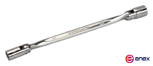 Double key with hinged, hexagon heads, 3/8" x 7/16"